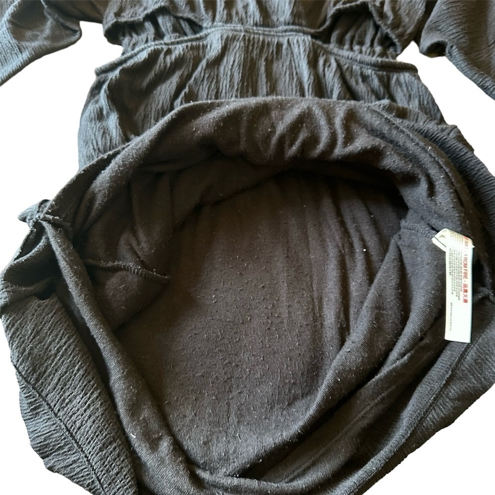 Free People Beach Dress Stasia Mini Black XS - Picture 7 of 7